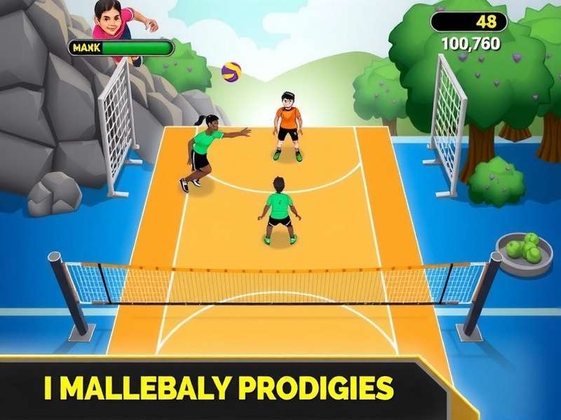 Tamil Volley Prodigies Game Screenshot